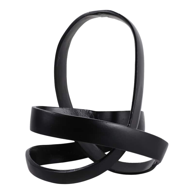 Decorative Aluminum Metal Knot Sculptural - 11"