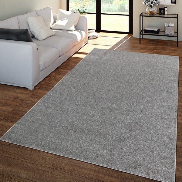 Solid LowPile Rug for Living Room in Plain Colors On Sale Bed Bath
