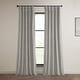 preview thumbnail 113 of 140, Exclusive Fabrics Heritage Plush Velvet Room Darkening Curtain (1 Panel) - Luxurious Single Drapery for Enhanced Room Darkening 50 X 108 - City Grey