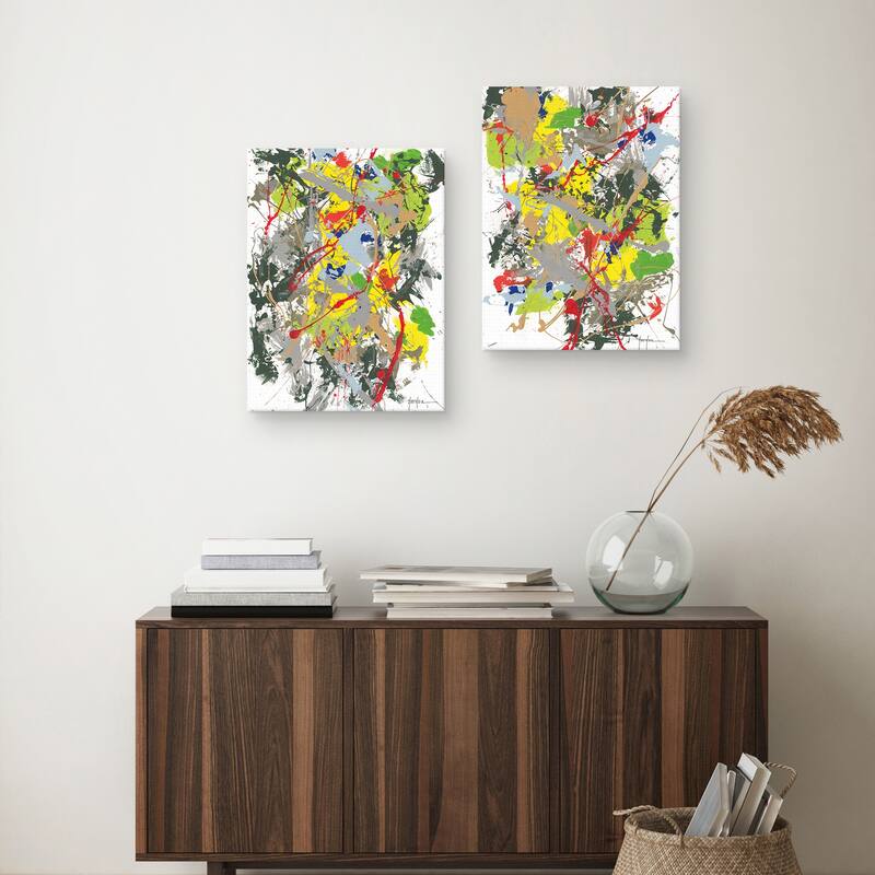 Abstract 1 & 2 by Dan Houston Canvas Art Prints