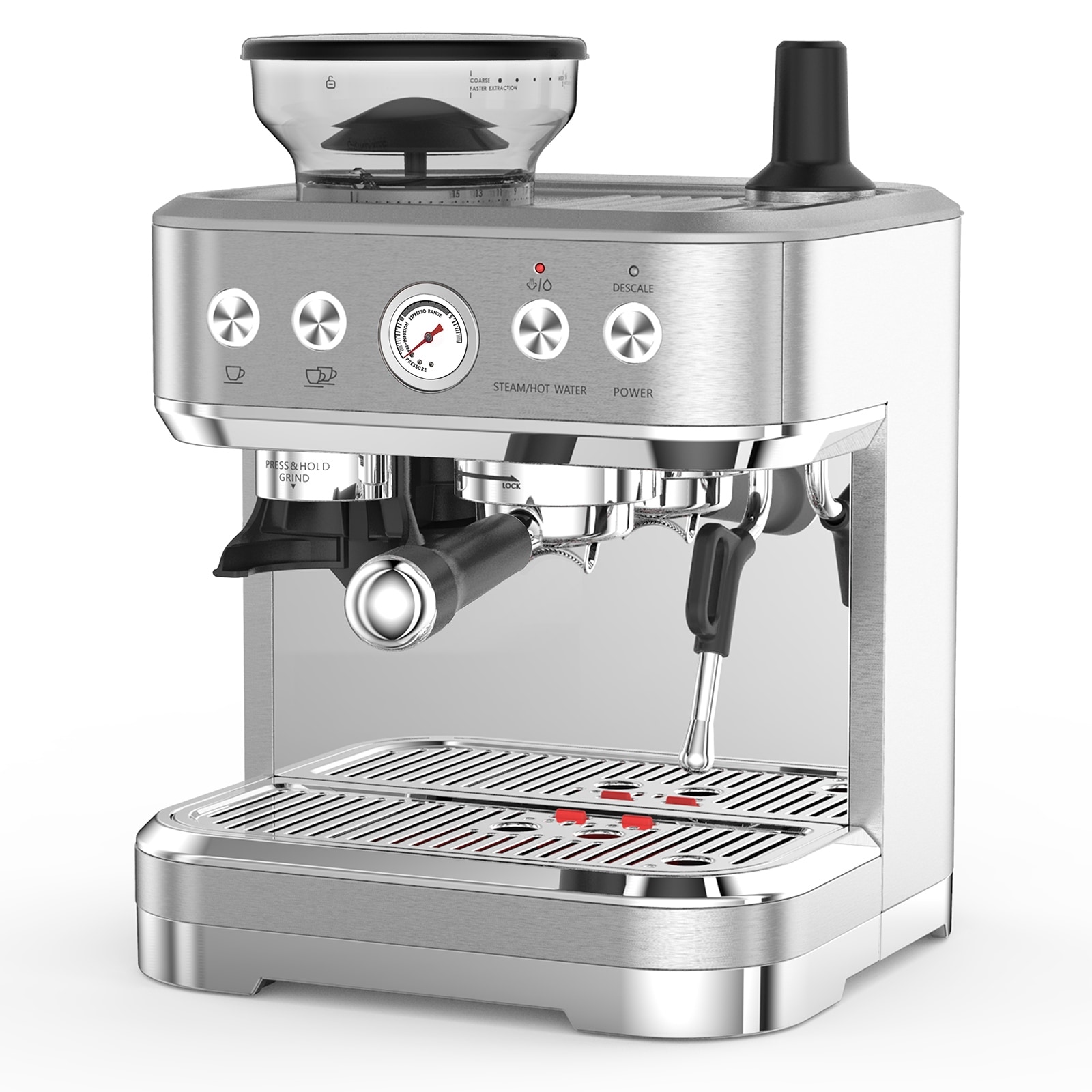 Home coffee machine with steamer on sale