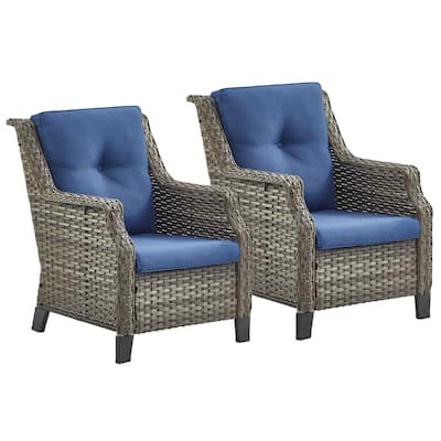 Gymojoy Outdoor Rattan Couch Furniture Sofa - Brown