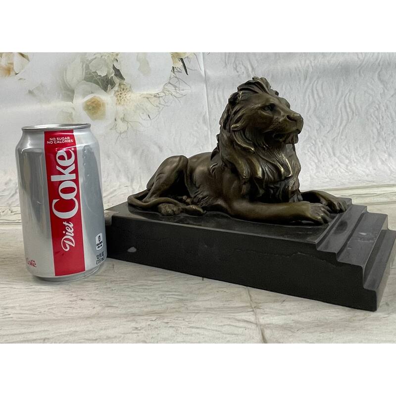 Large Barye African Imitative Lioness Imitative Lion Wild Life Animal Bronze Sculpture Statue Decor