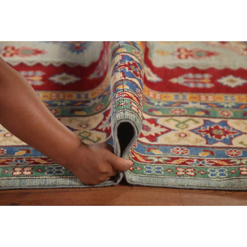 Geometric Kazak Large Oriental Area Rug Handmade Wool Carpet - 9'9" x 16'2"