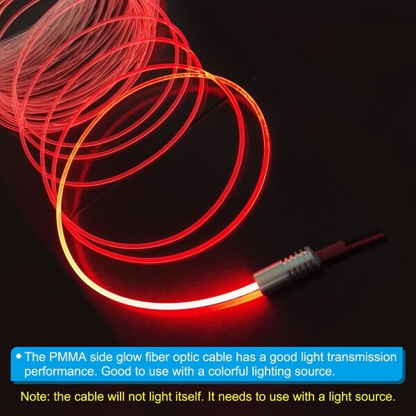 Pmma side glow optic fiber cable on sale