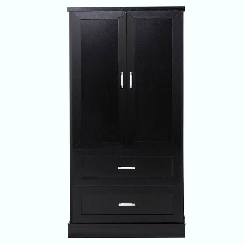 64'' Tall Bathroom Storage Cabinet with Two Doors, Drawers