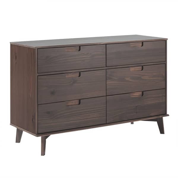dark brown solid wood dresser Walnut Grove Dresser main image 1
