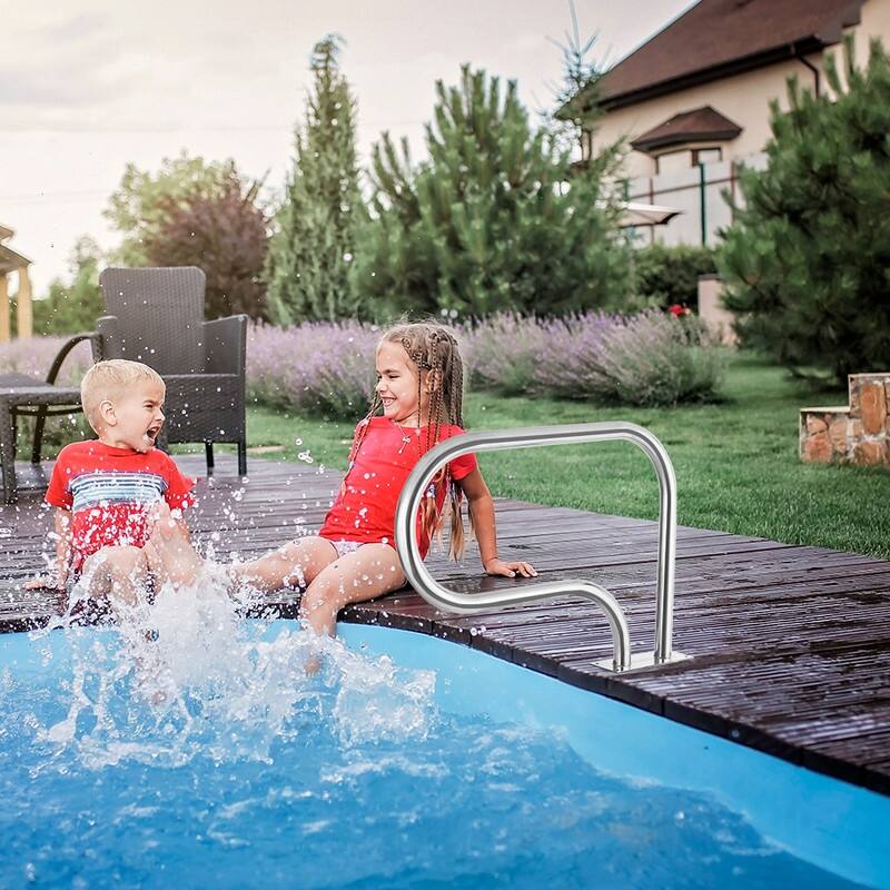 Swimming 3-Bend Stainless Steel Pool Hand Rail for Inground Pool