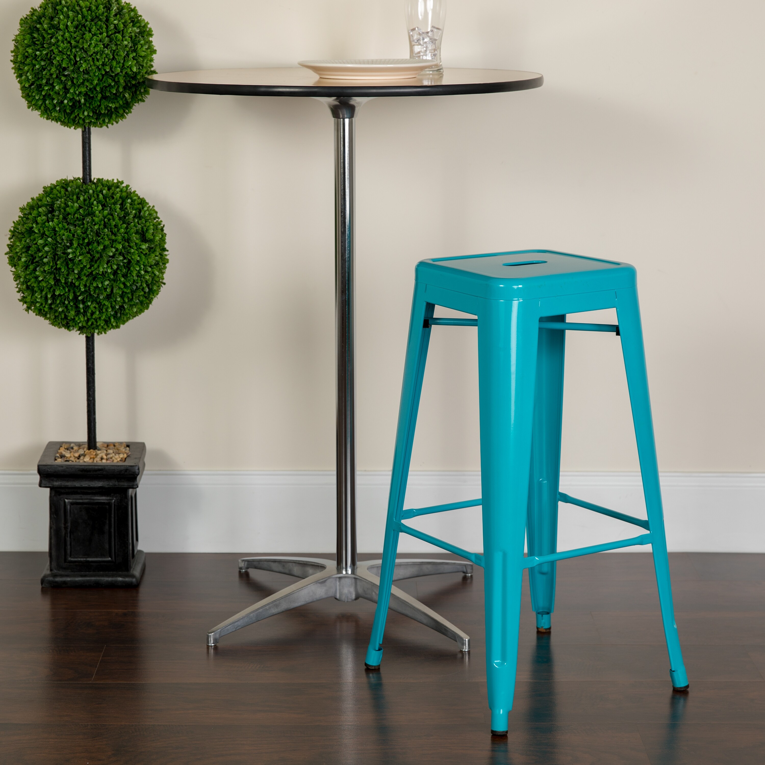 outdoor metal barstool