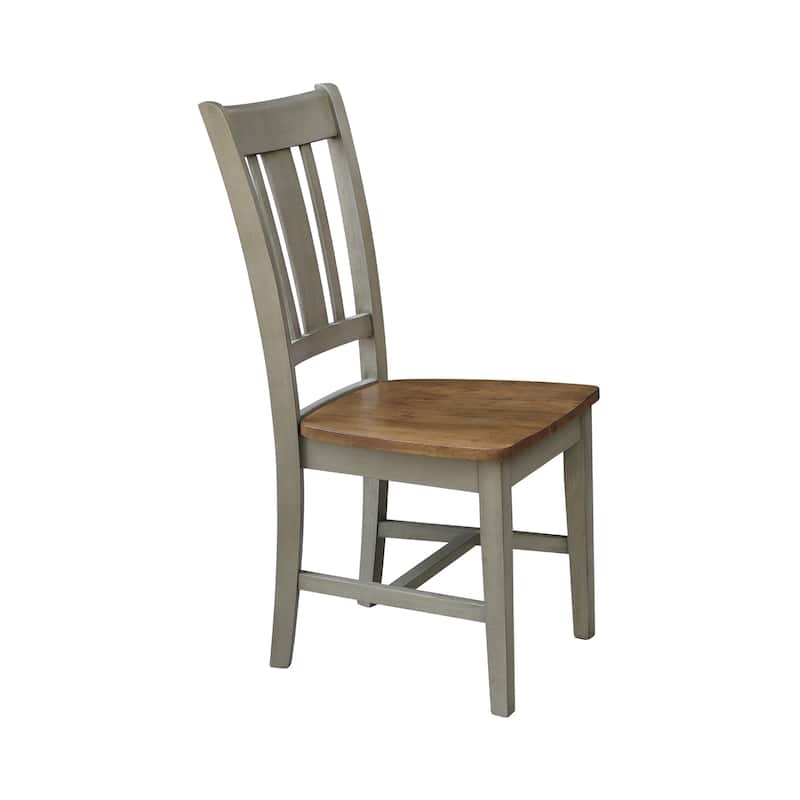 International Concepts Solid Wood San Remo Splatback Chairs - Set of 2