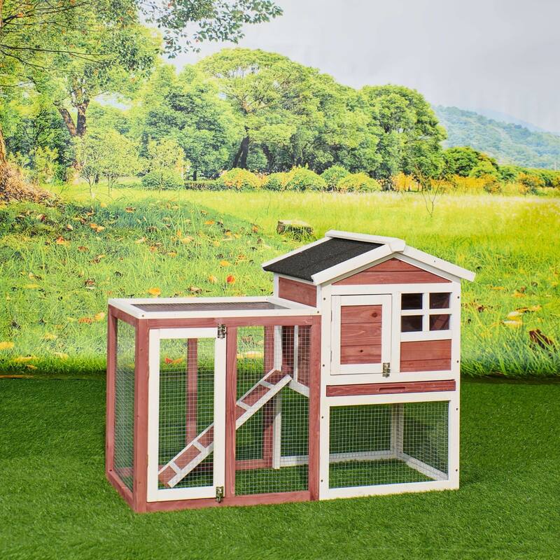 Durable Large Chicken Coop Wooden Rabbit Hutch