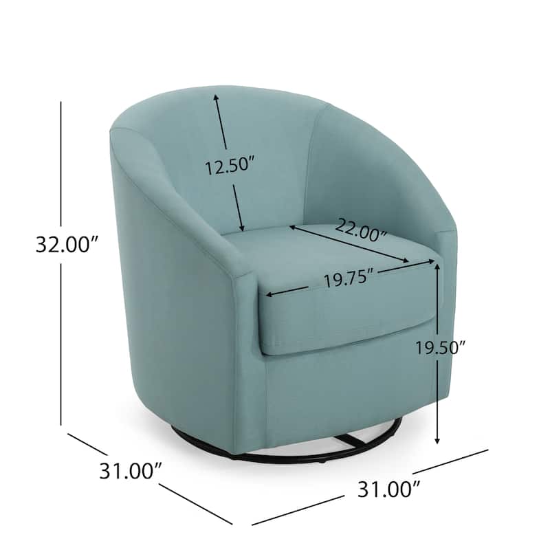 Gustavo Upholstered Swivel Glider Chair by Christopher Knight Home