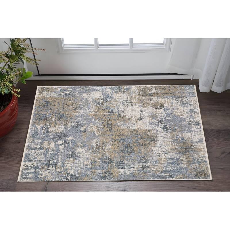 HomeRootsAbstract Modern Runner Area Rug - 60.24' X '39.37' X '0.24