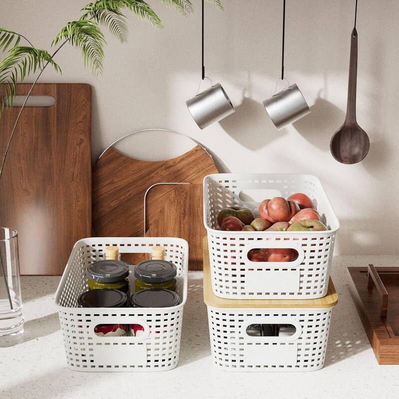 5 Part Storage Bin with Bamboo Lid