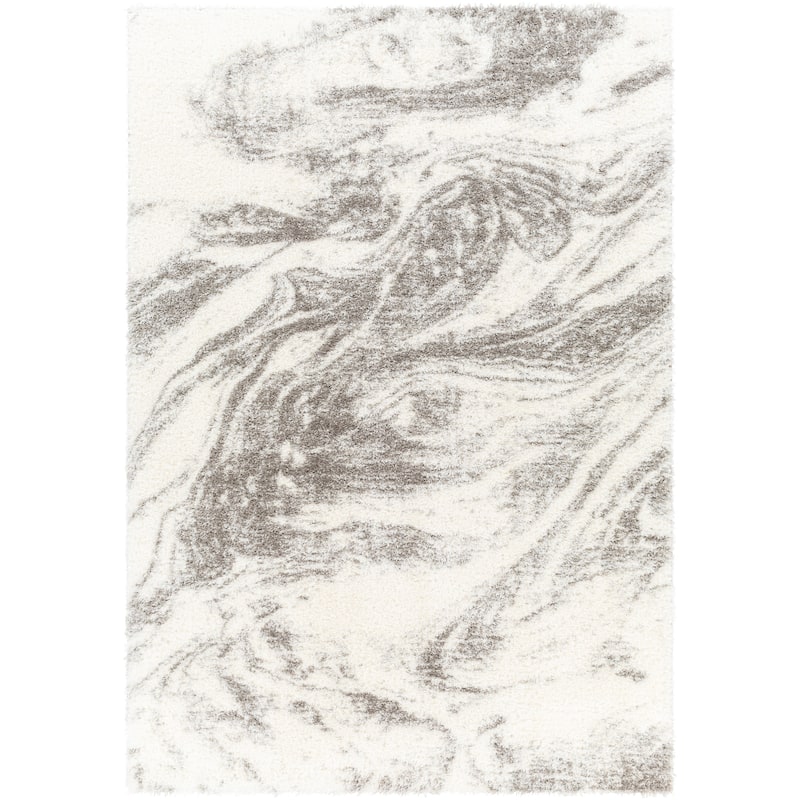 Livabliss Transitional Cloudy Shag Abstract Area Rug