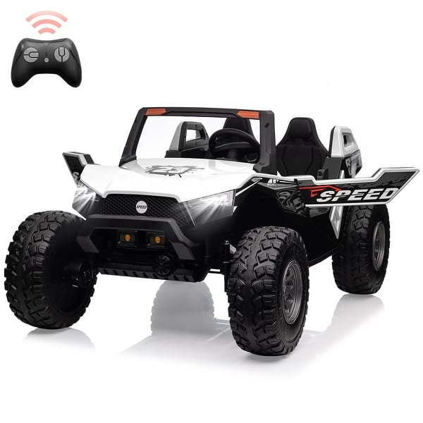slide 2 of 42, 24V 2 Seaters Ride On UTV with Remote Control White