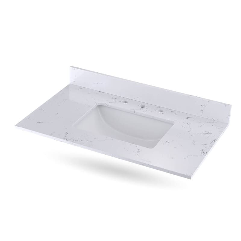 Serenlace Engineered Marble Vanity Countertop with Sink - 48 in. Top