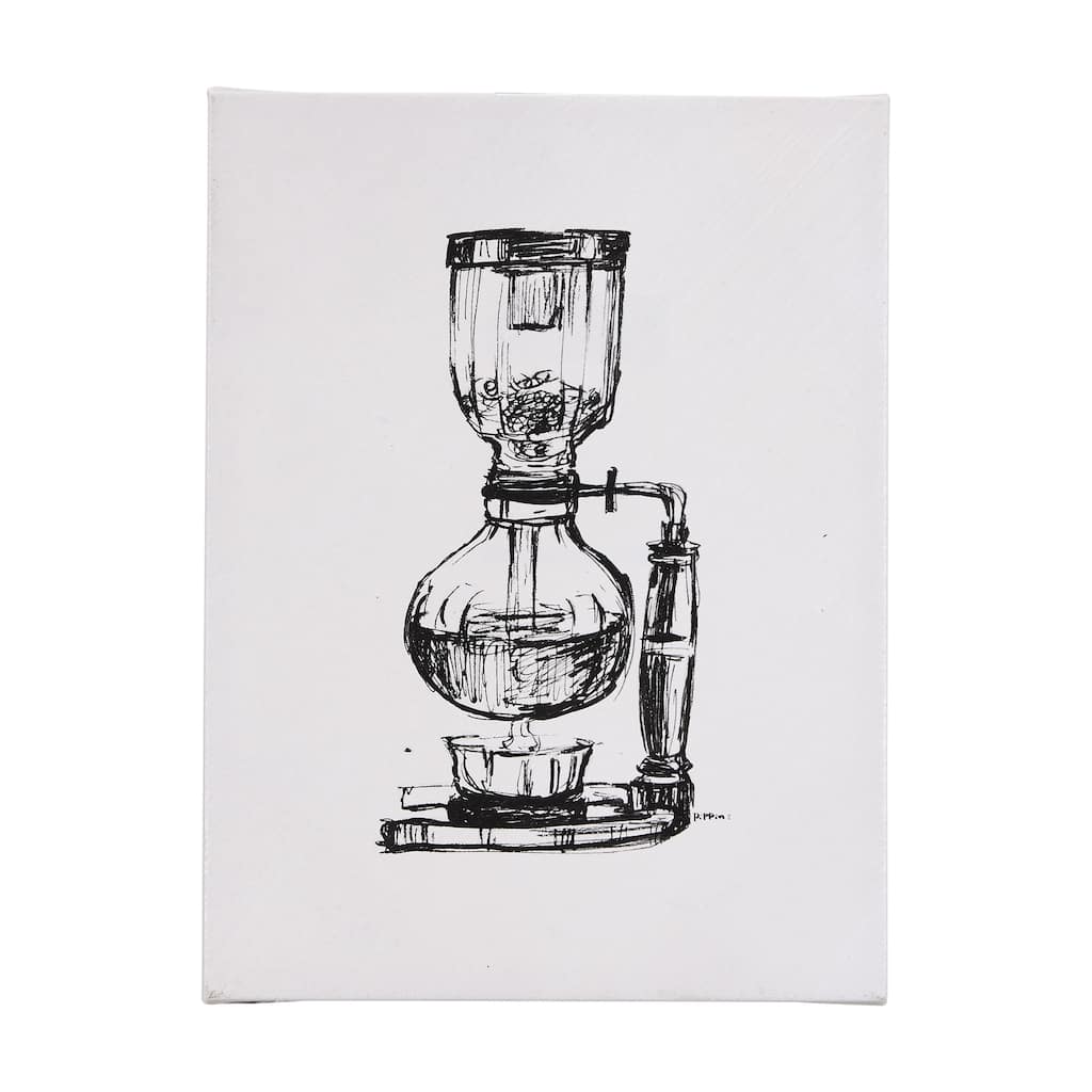 Siphon Coffee Maker (15 x 20) Canvas Art Print