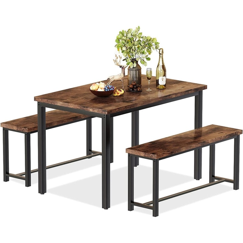 4 person dining best sale bench
