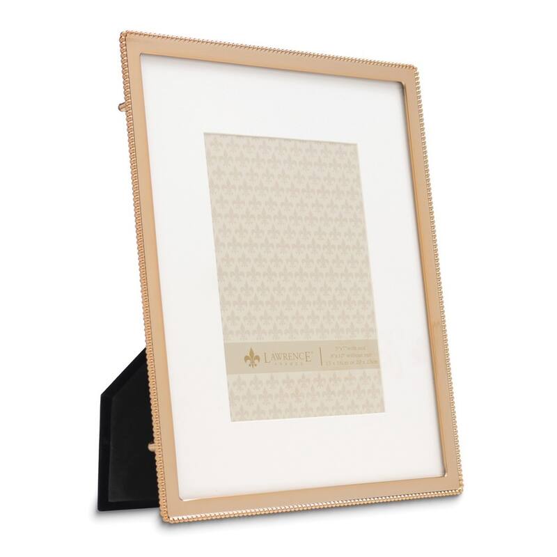 Curata Classic Gold-Tone Beaded Edge 8x10 Photo Frame
