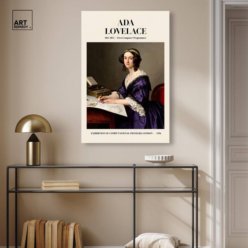 First Programmer Art Canvas by Art Remedy, Gallery Wrapped