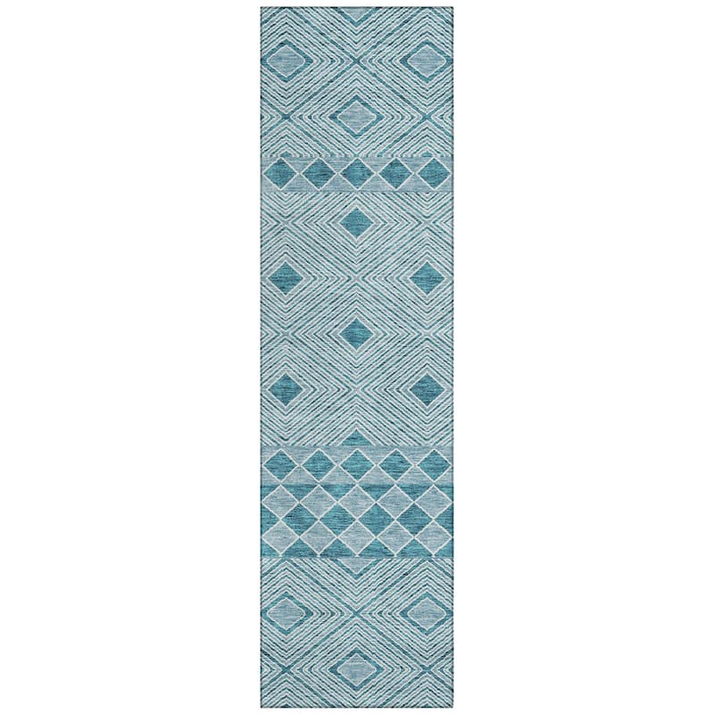 Machine Washable Indoor/ Outdoor Chantille Moroccan Boho Rug