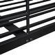 preview thumbnail 10 of 9, Kid-Friendly Full XL Over Queen Metal Bunk Bed, Black