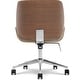 preview thumbnail 13 of 46, Elle Decor Ophelia Low-Back Task Chair in Chrome Finish