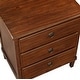 preview thumbnail 5 of 8, Canfield Brown 3-drawer Nightstand by Greyson Living