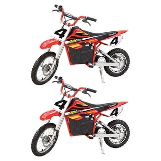 Razor MX500 Dirt Rocket 36V Electric Toy Motocross Dirt Bike, Red
