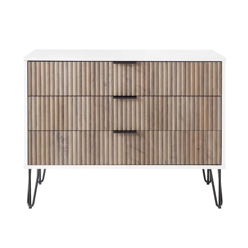 Manhattan Comfort Dumbo Modern 3 Drawer Bedroom Dresser