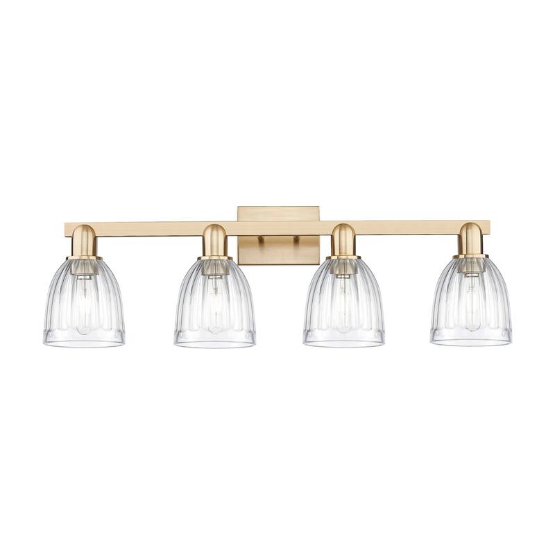 Innovations Lighting 716-4W-12-33 Brookfield Vanity Brookfield 4 Light - Champagne Bronze / Clear