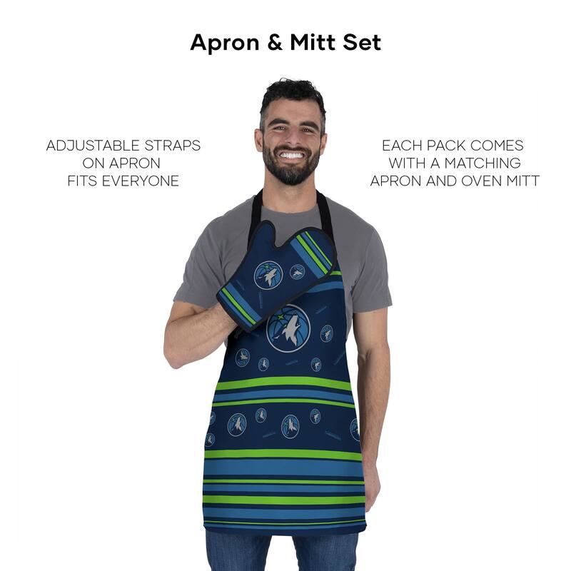 NBA Press Apron BBQ Mitt 2-piece Set