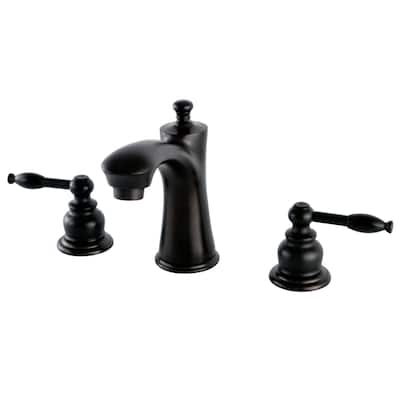 Kingston Brass Knight 1.2 GPM Widespread Bathroom Faucet with Pop-Up