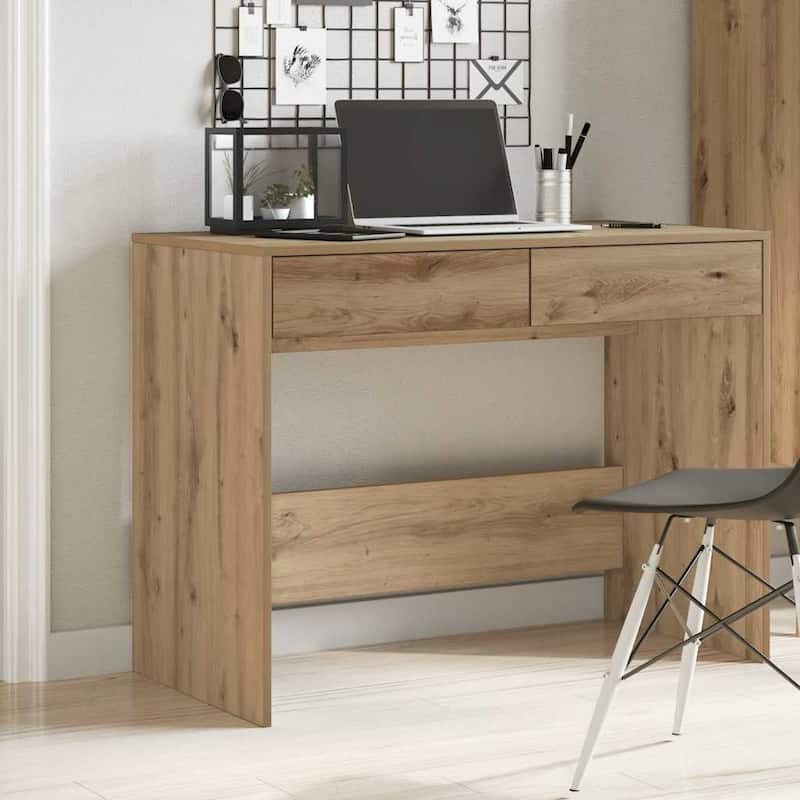 vidaXL Desk Artisan oak Engineered wood Medium Desk Rectangular