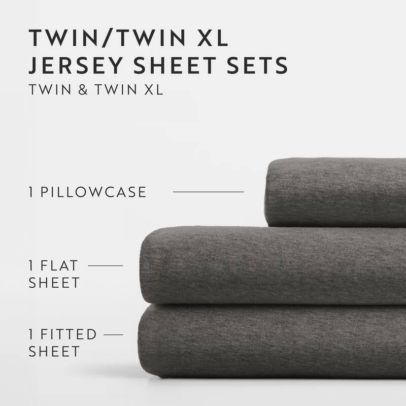 Ultra Soft 4 Piece Cotton Jersey Knit Sheet Set