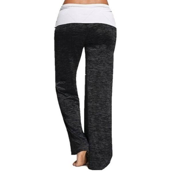 Shop Casual Pants Ladies Fashion Foldover Heather Cotton Pants