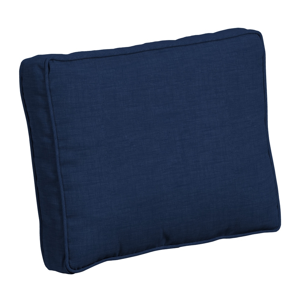 Arden Selections Plush BlowFill 20 x 21 in. Outdoor Dining Chair Cushion - Clark Blue