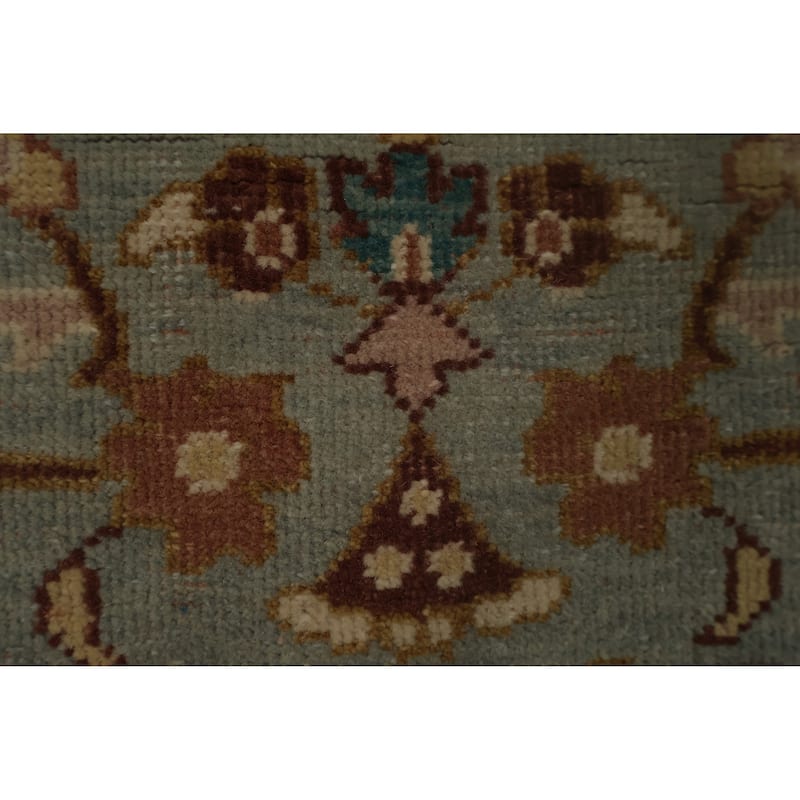 Hand Knotted Oriental 100% Wool Carpet Traditional Floral Navy Blue & Blues Ziegler Area Rug - 3' 10'' X 2' 0''