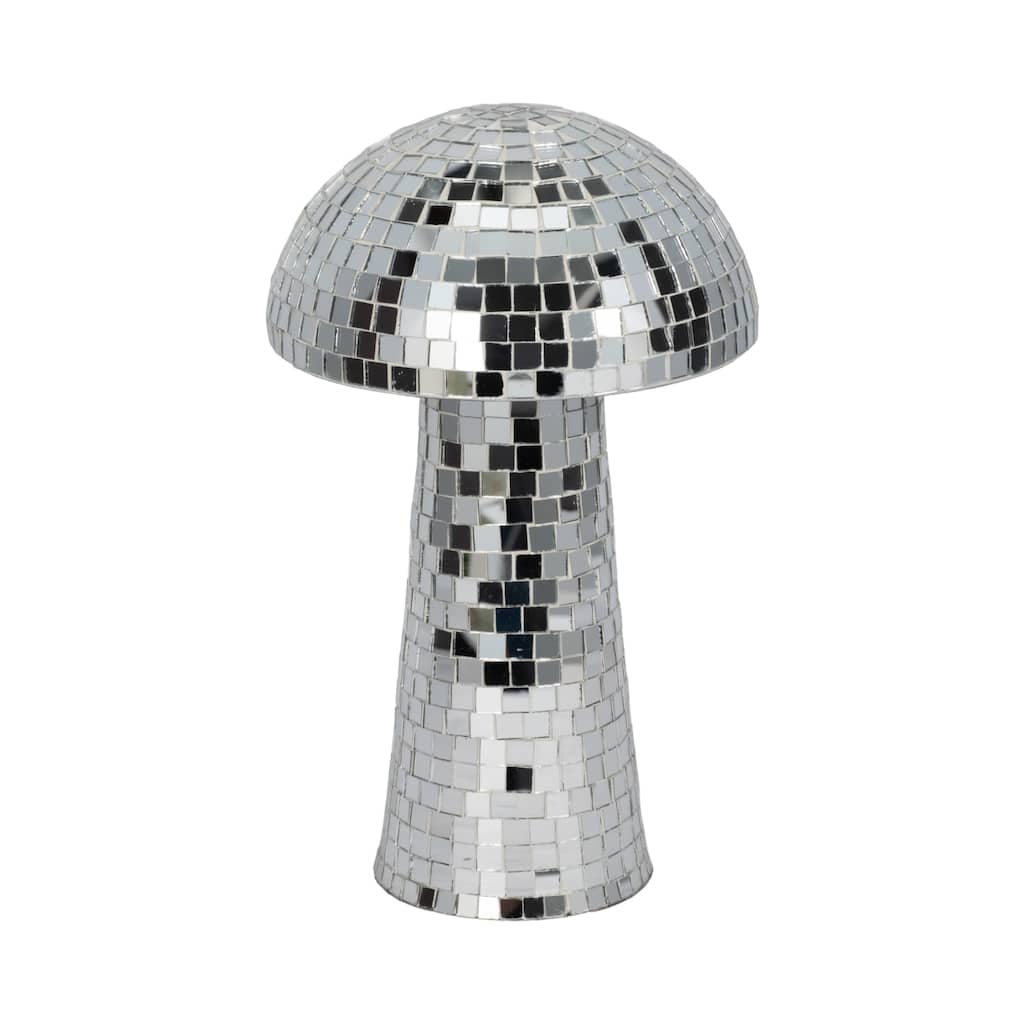 Sagebrook Home Mosaic Mushroom, Silver