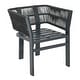 preview thumbnail 10 of 18, Christopher Knight Home - Avalon 7-Piece Outdoor Dining Set in Acacia Wood with Grey Aluminum Chairs and Cushions