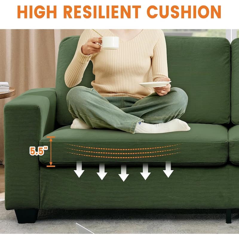 2 Seater Loveseat Sofa Couch for Living Room Small Spaces