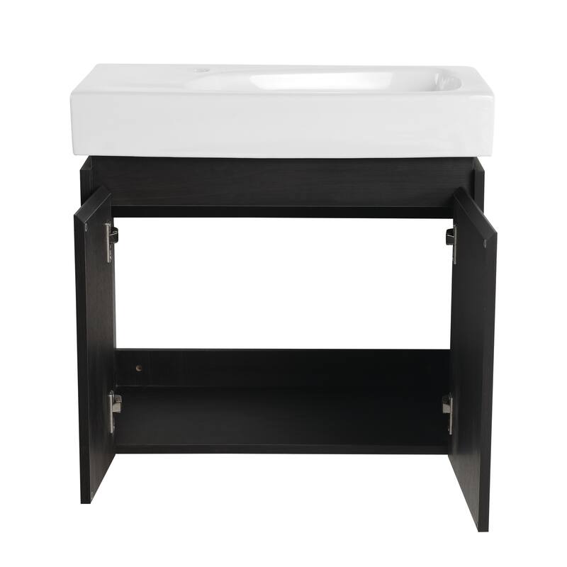 BNK 16"/20"/24"/30"/36" Single Sink Bathroom Vanity with Soft Close Door and Shelf