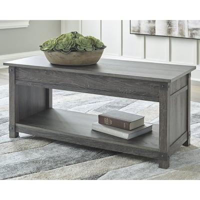 Freedan Rectangular Lift Top Cocktail Table - 44"W x 20"D x 19"H