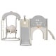 preview thumbnail 9 of 7, 8 in 1 Toddler Slide and Swing Set, Kids Playground Climber Slide Playset w/ Basketball Hoop & Non-Slip Steps for Indoor Outdoor