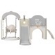 preview thumbnail 25 of 43, Toddler Slide and Swing Set 7 in 1, Kids Playground Climber Slide Playset with Basketball Hoop Freestanding Combination