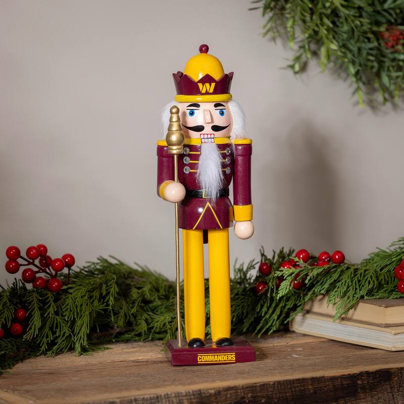 Nutcracker Statue, Washington Commanders - 4.92''W x 4.53''H x 13.78