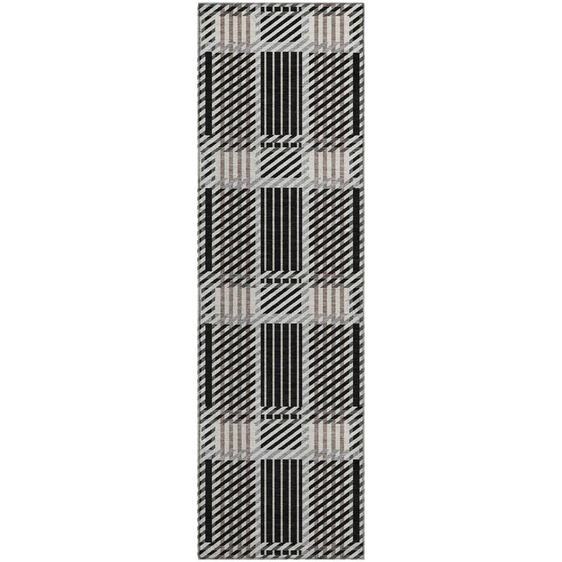 Premium Washable Super Soft Modern Plaid Mayfield Rug
