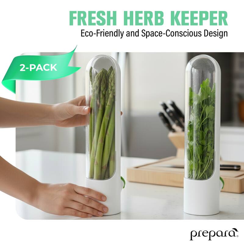 Prepara Set of 2 Herb Savor Fresh Herb Keeper