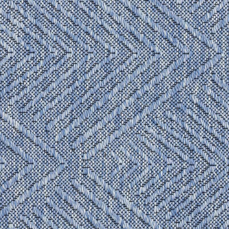 Alameda Solid Color Chevron Machine Washable Indoor Area Rug